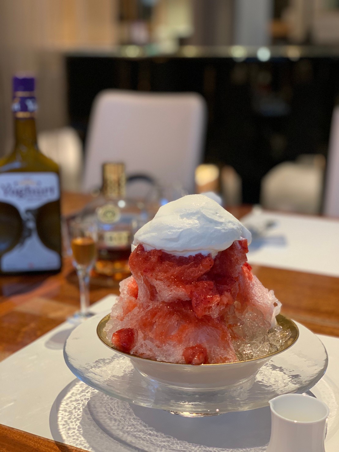 IMG: Seasonal Shaved Ice with liqueur